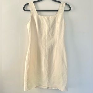 The Limited Linen Cream Mini Dress Size 4